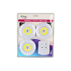 Elit Led 3'lü Kumandalı Spot Led Lamba