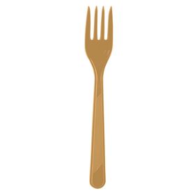 Elit Parti Altın Plastik 25 Adet Çatal