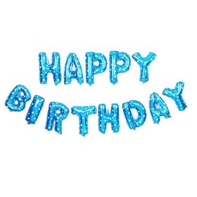 Elit Parti Happy Birthday Folyo Mavi Balon