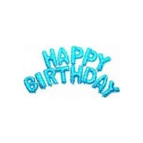 Elit Parti Happy Birthday Folyo Mavi Balon