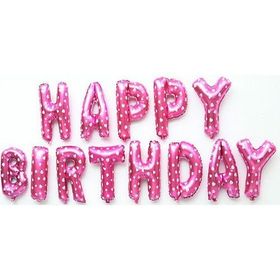 Elit Parti Happy Birthday Folyo Pembe Balon