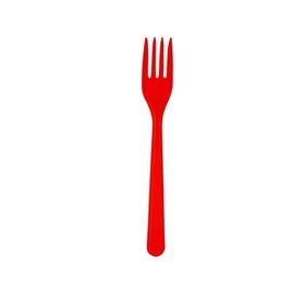 Elit Parti Kırmızı Plastik 25 Adet Çatal