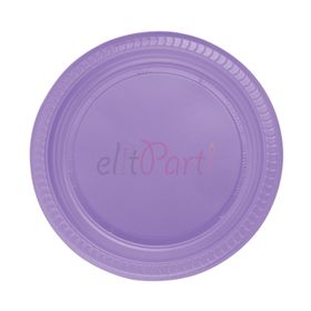 Elit Parti Lila Plastik 22 cm 25 Adet Tabak