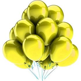 Elit Parti Metalik Sarı Balon 100 Adet Balon