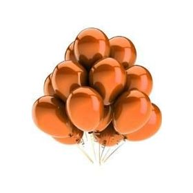Elit Parti Metalik Turuncu Balon 100 Adet Balon