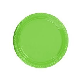 Elit Parti Yeşil Plastik 22 cm 25 Adet Tabak