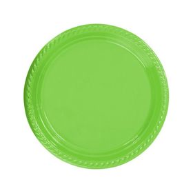 Elit Parti Yeşil Plastik 22 cm 25 Adet Tabak