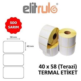 Elit Rulo 40x58 500 Adet Termal Terazi Etiketi