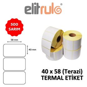 Elit Rulo 40x58 500 Adet Termal Terazi Etiketi
