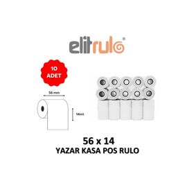 Elit Rulo 56 mm x 14 mt 10 Adet Yazar Kasa Pos Rulosu