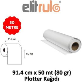 Elit Rulo 91.4x50 cm 80 gr Plotter Kağıdı
