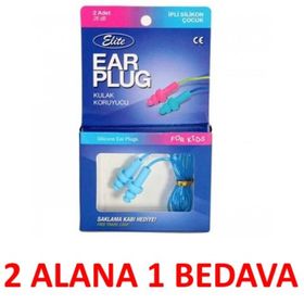 Elite Ear Plug Silikon İpli Çocuk Kulak Tıkacı