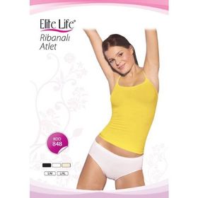 Elite Life Ribanalı Siyah Kadın Atlet