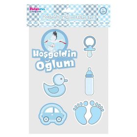 Elite Time BE4165 KL:12 PK:1 Hoşgeldin Oğlum Set Sticker