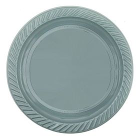 Elitetime Gümüş Plastik Yuvarlak 22 cm Tabak