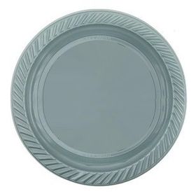 Elitetime Gümüş Plastik Yuvarlak 22 cm Tabak