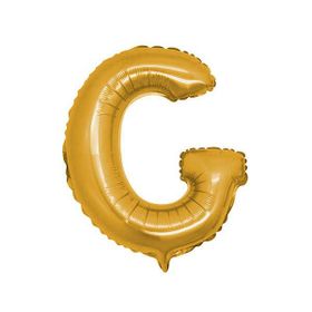 Elitetime Harf G 16 inc Altın Folyo Balon