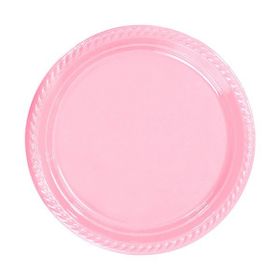 Elitetime Pembe Plastik Yuvarlak 22 cm Tabak