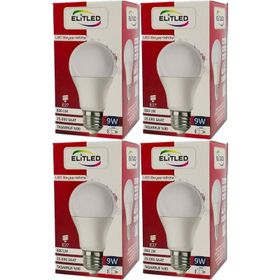Elitled Beyaz-White 9 W 4'lü Set Led Ampül