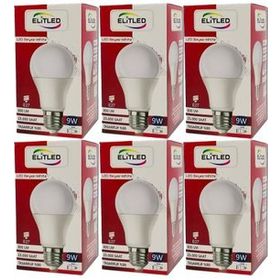 Elitled Beyaz-White 9 W 6'lı Set Led Ampül