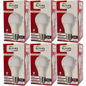 Elitled Beyaz-White 9 W 6'lı Set Led Ampül