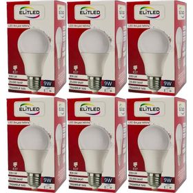 Elitled Beyaz-White 9 W 6'lı Set Led Ampül