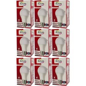 Elitled Beyaz-White 9 W 9'lu Set Led Ampül