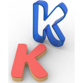 Elitparti K Harfi Polikarbon Kopat Kurabiye Kalıbı