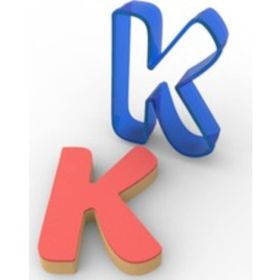 Elitparti K Harfi Polikarbon Kopat Kurabiye Kalıbı