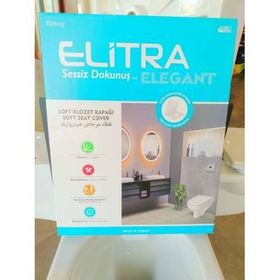 Elitra Beyaz Elegant Klozet Kapağı