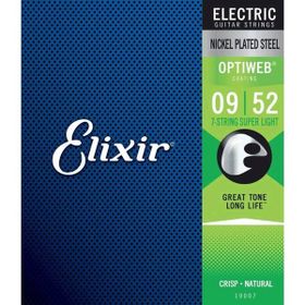 Elixir 009-052 Optiweb Elektro Gitar 7 Telli Set