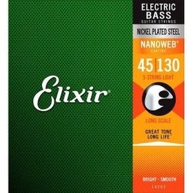 Elixir 045-130 Nanoweb 5 Telli Bas Gitar Tel Seti