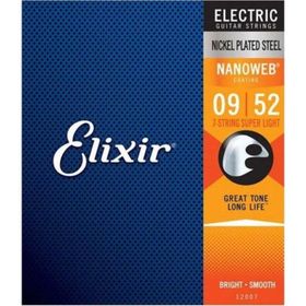 Elixir 09-52 Elixir Nanoweb Super Light 7 Elektro Gitar Teli