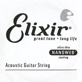 Elixir 14126 26 Nanoweb Phosphor Bronze Tek Akustik Gitar Teli