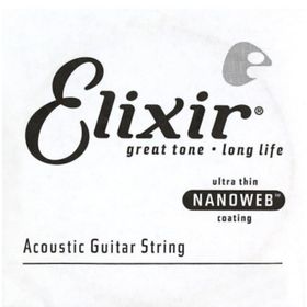 Elixir 14126 26 Nanoweb Phosphor Bronze Tek Akustik Gitar Teli