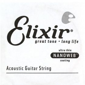 Elixir 14126 26 Nanoweb Phosphor Bronze Tek Akustik Gitar Teli