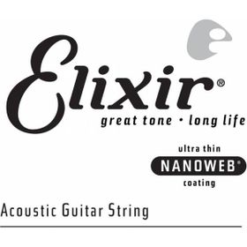 Elixir 14126 26 Nanoweb Phosphor Bronze Tek Akustik Gitar Teli