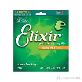 Elixir 14502 045-100 Akustik Bas Gitar Teli
