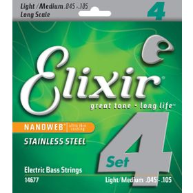Elixir 14677 45-105 Bass Gitar Teli