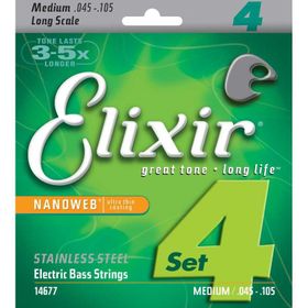 Elixir 14677 45-105 Bass Gitar Teli