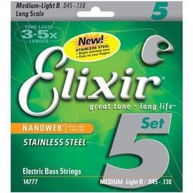 Elixir 14777 045-130 Çelik Sarım Bas Gitar Teli
