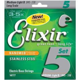 Elixir 14777 045-130 Çelik Sarım Bas Gitar Teli
