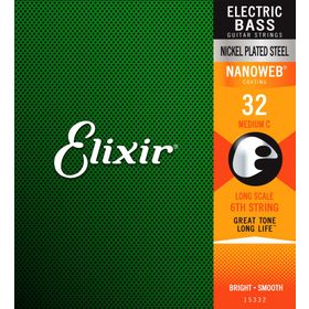 Elixir 15332 032 Tek Bas Gitar Teli