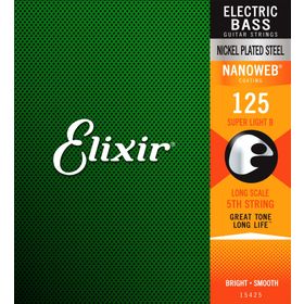 Elixir 15425 125 Tek Bas Gitar Teli