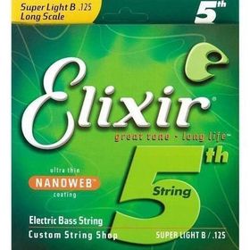 Elixir 15425 125 Tek Bas Gitar Teli