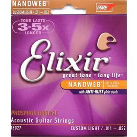 Elixir 16027 011-052 Fosfor Bronz Akustik Gitar Teli
