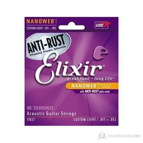 Elixir 16027 011-052 Fosfor Bronz Akustik Gitar Teli