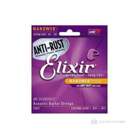 Elixir 16027 011-052 Fosfor Bronz Akustik Gitar Teli