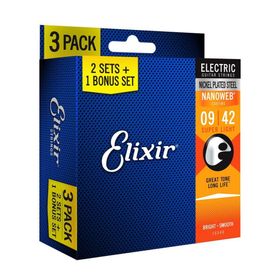 Elixir 16540 09-42 Nanoweb 3'lü Elektro Gitar Teli