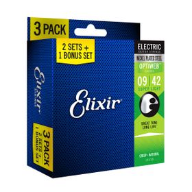 Elixir 16550 09-42 Optiweb 3'lü Elektro Gitar Teli